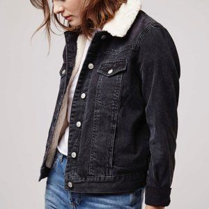 Black jean jacket from Topshop